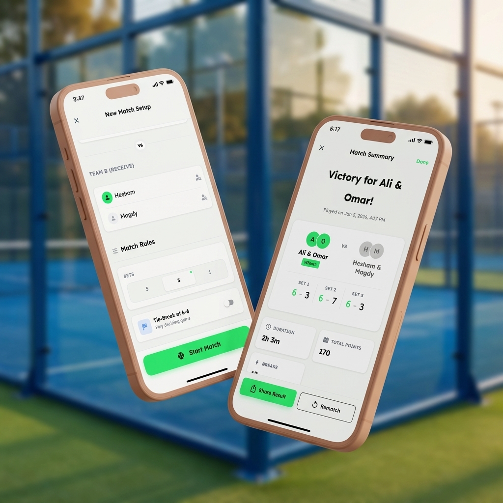Padel Scoreboard App Showcase